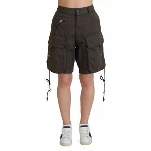 Dsquared² Green High Waist Cargo Bermuda Women Women's Shorts
